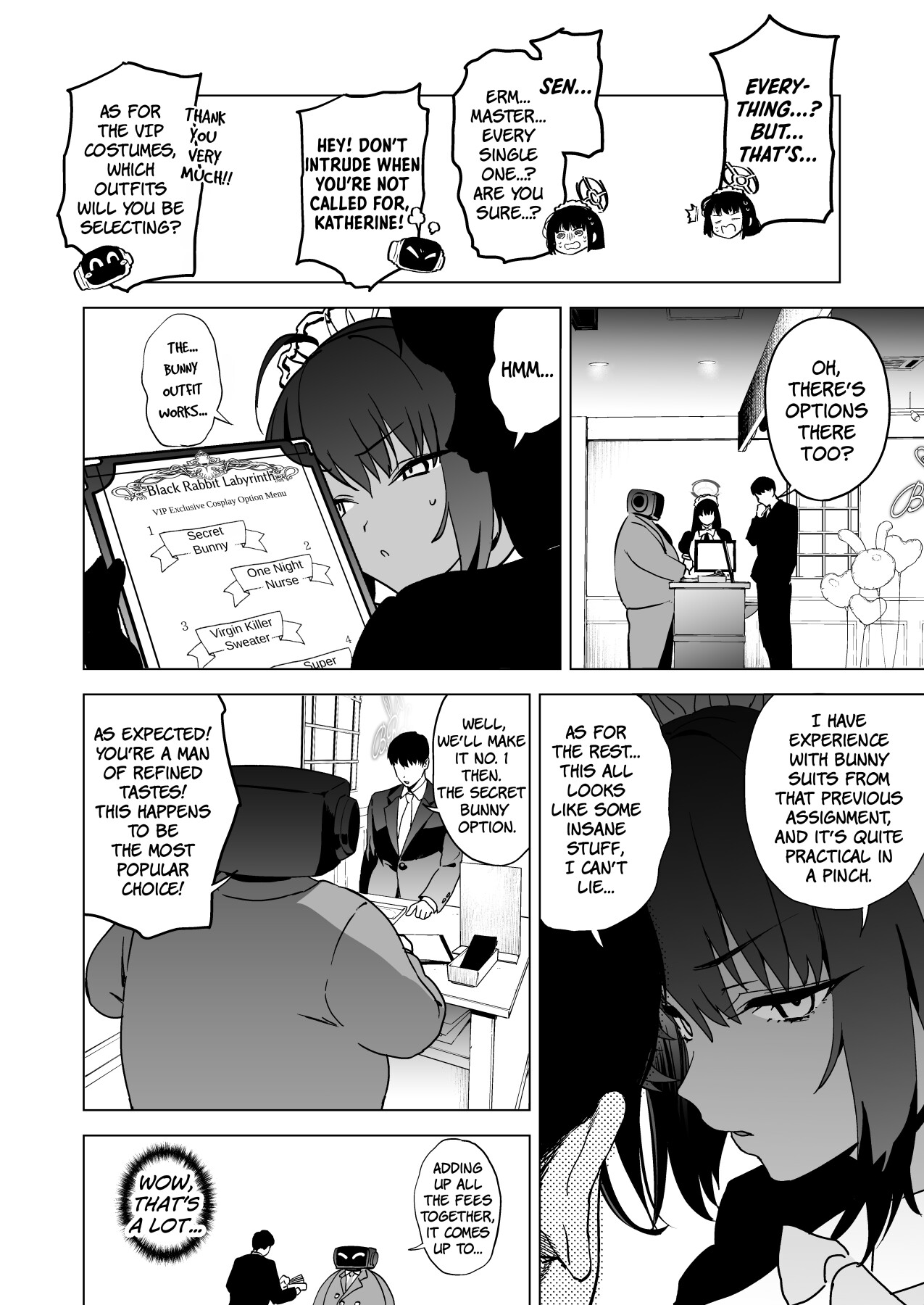 Hentai Manga Comic-Karin's Ass In The Transparent Bunny Suit-Read-5